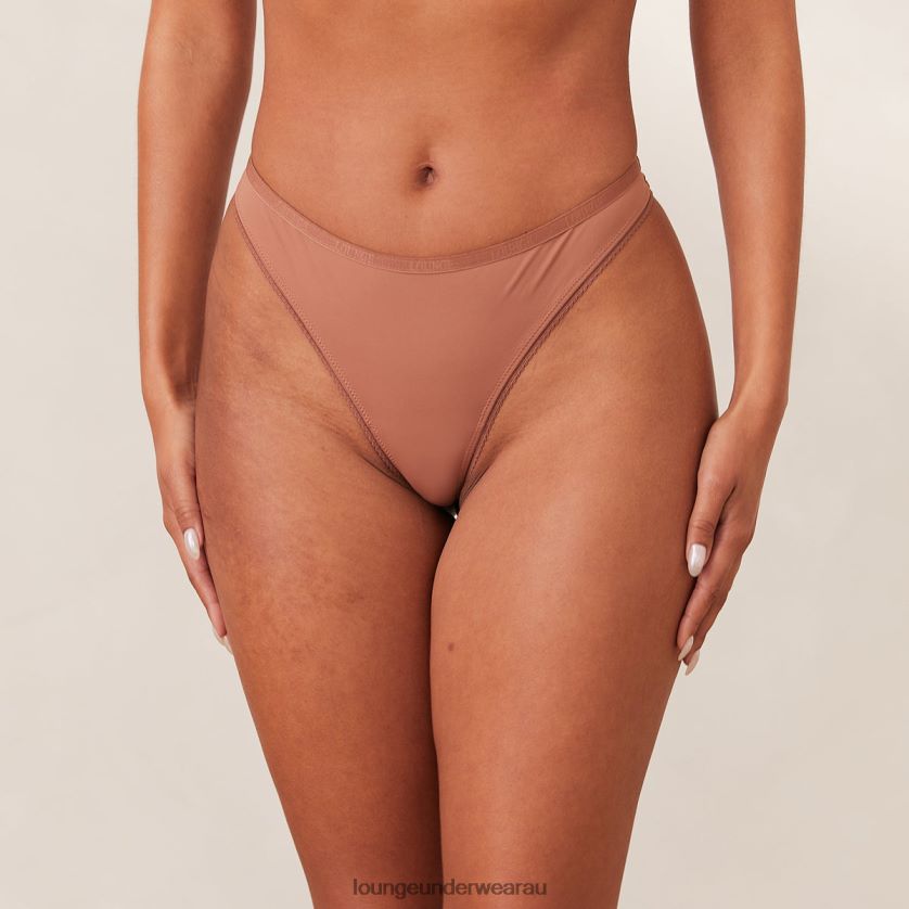 Comfort Thong Underwear Lounge Women Mocha 240R48450
