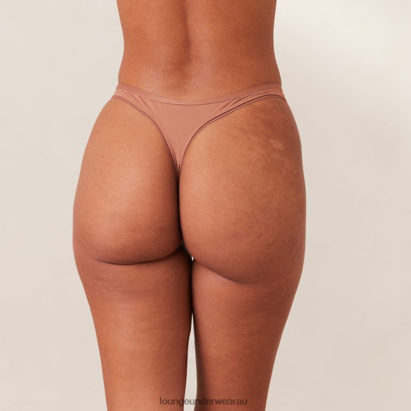 Comfort Thong Underwear Lounge Women Mocha 240R48450