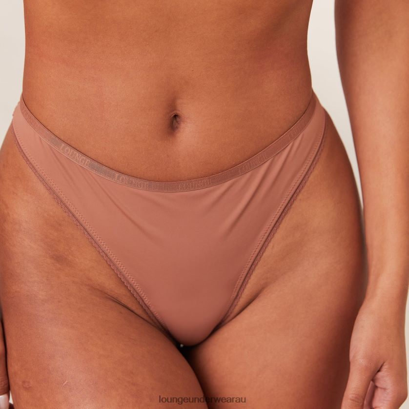 Comfort Thong Underwear Lounge Women Mocha 240R48450