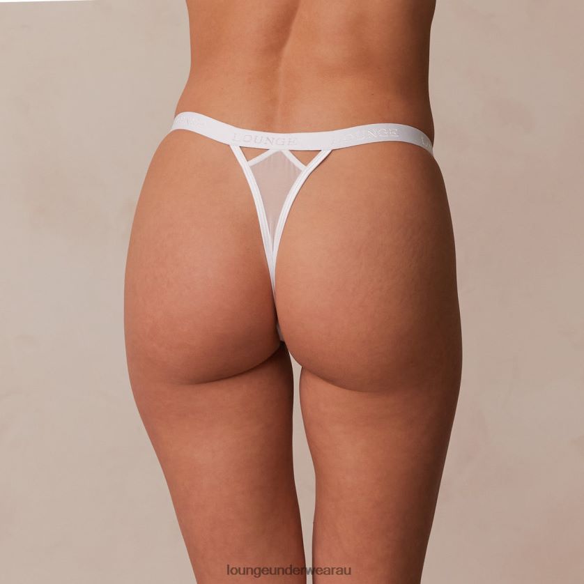 Grace Thong Underwear Lounge Women White 240R48270