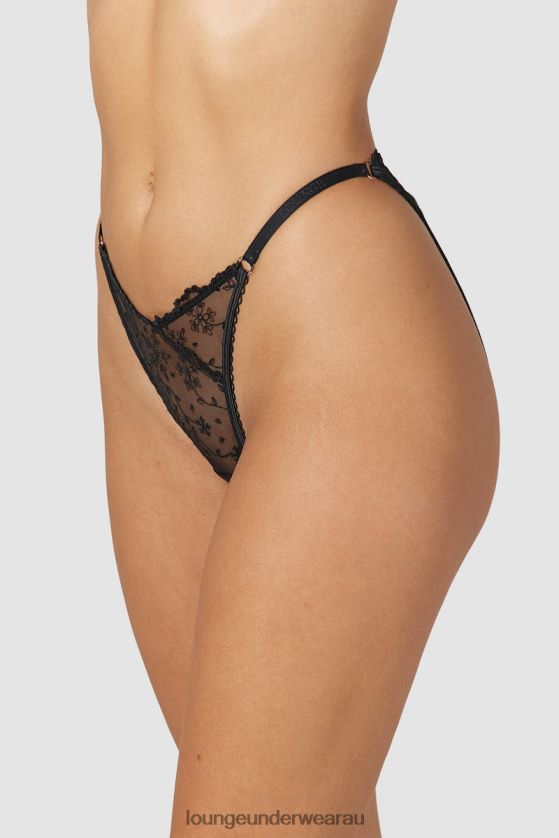 Slinky Open Back Briefs Underwear Lounge Women Black 240R48252