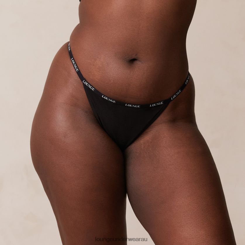 Smooth Thong Underwear Lounge Women Black 240R48700