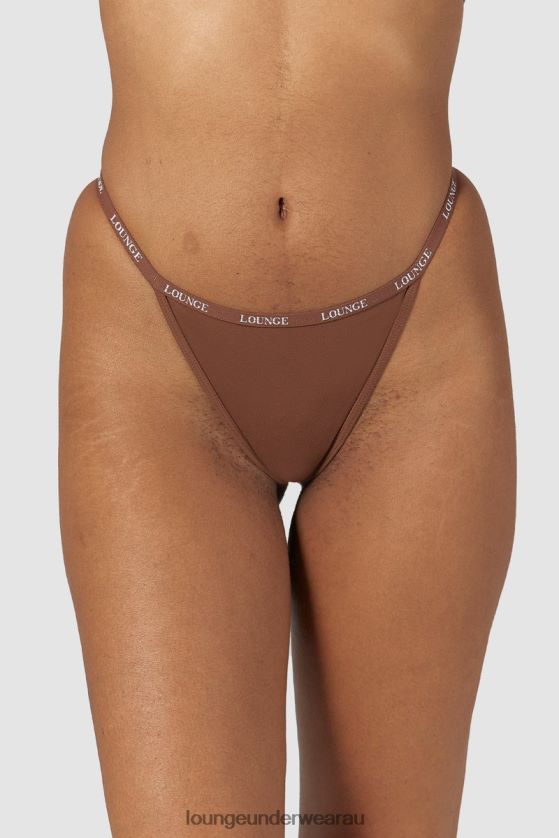 Smooth Thong Underwear Lounge Women Chestnut 240R48542