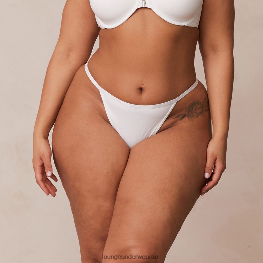 Smooth Thong Underwear Lounge Women White 240R48544