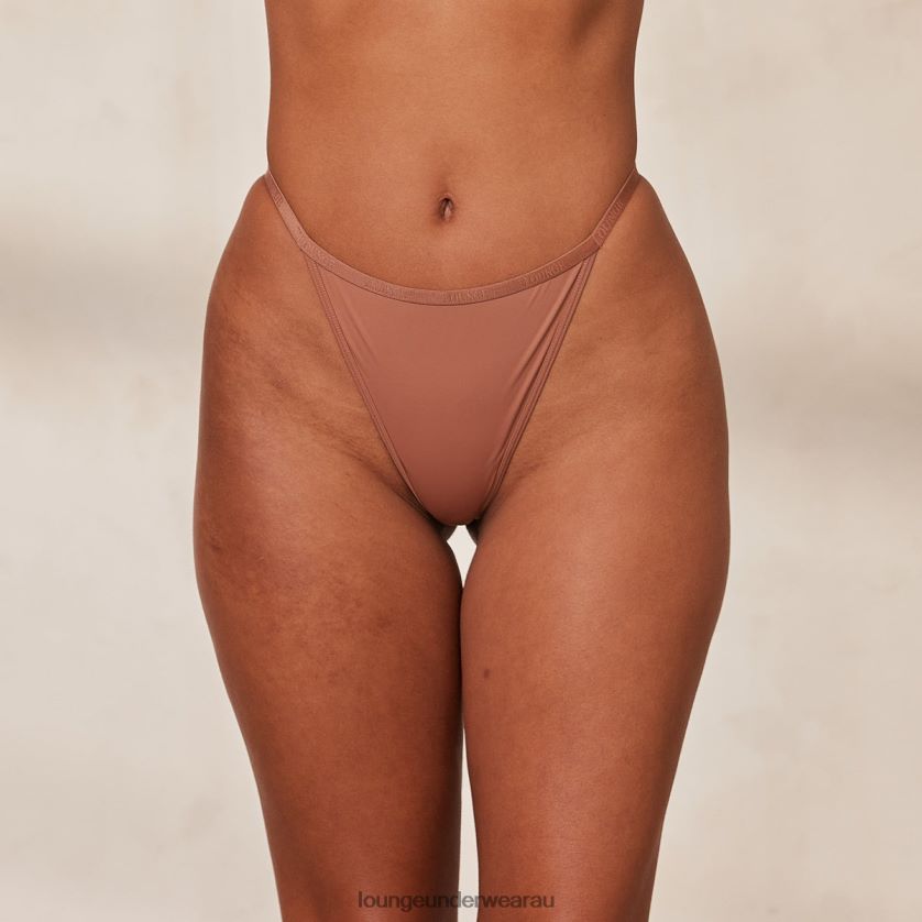 Your Everyday Thong Underwear Lounge Women Mocha 240R48521