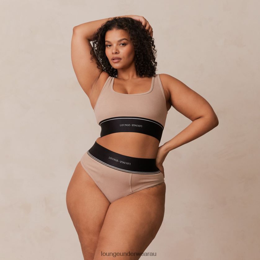 Bralette & Briefs Set Underwear Lounge Women Mink 240R48237