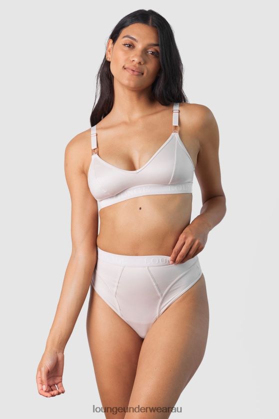 Nurture Nursing Bra & Thong/Briefs Set Underwear Lounge Women Cream 240R48234