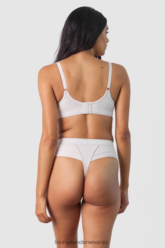 Nurture Nursing Bra & Thong/Briefs Set Underwear Lounge Women Cream 240R48234