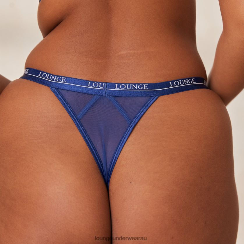 Blossom Thong Underwear Lounge Women Navy 240R48727