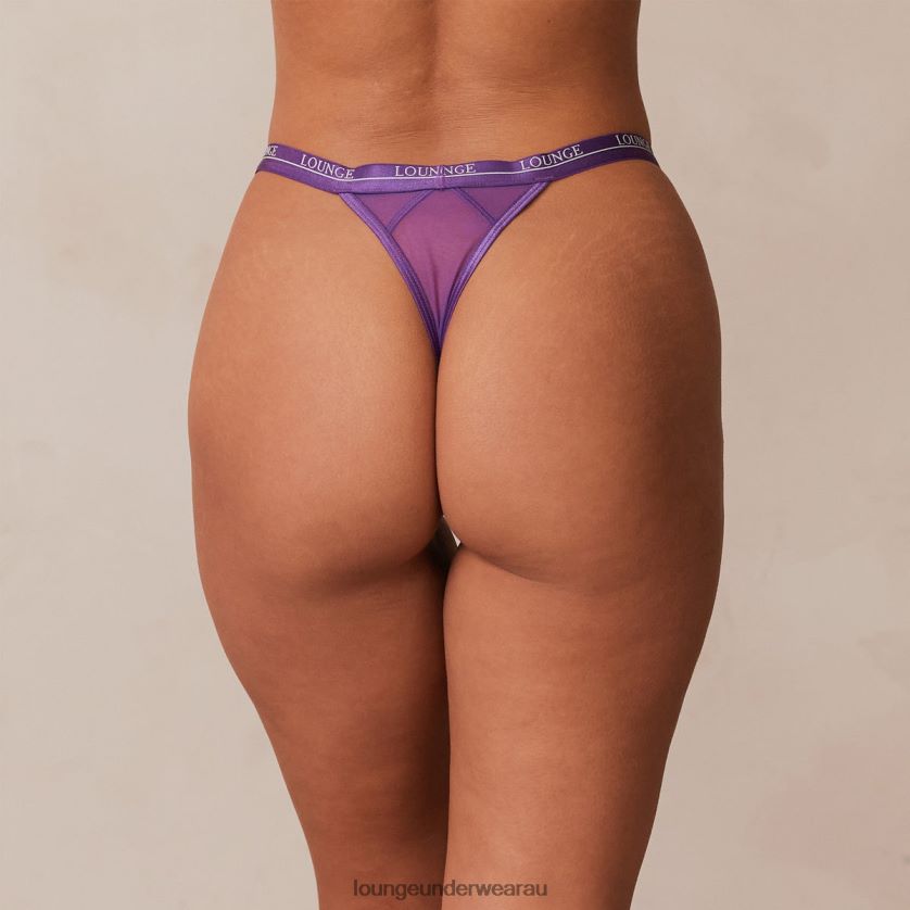 Blossom Thong Underwear Lounge Women Purple 240R48709