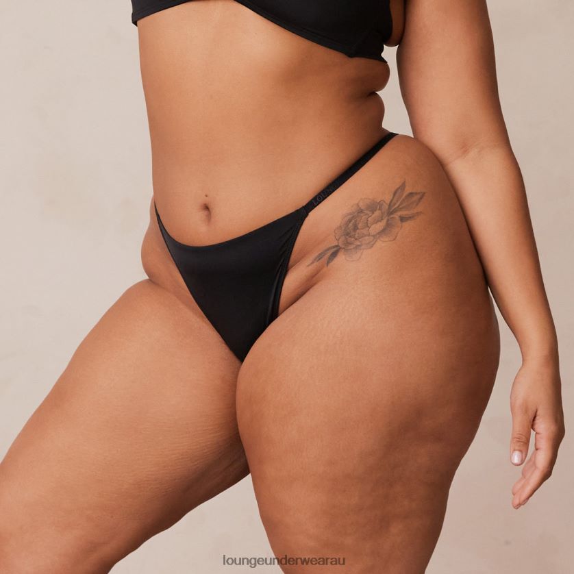 Light Thong Underwear Lounge Women Black 240R48753