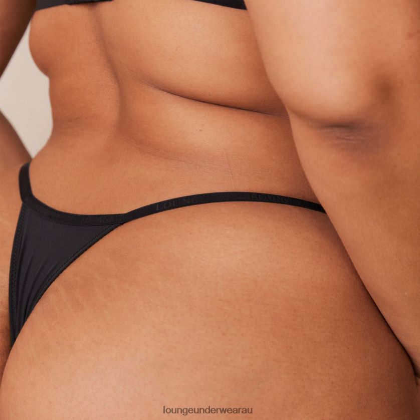 Light Thong Underwear Lounge Women Black 240R48753